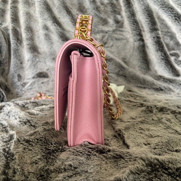 Chanel Wallet on Chain WOC Pick Me Up 22S Pink AP2804 B08299 NH622 Brand New - Picture 6 of 9